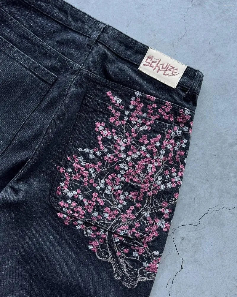 cherry Blossom Denim Jorts