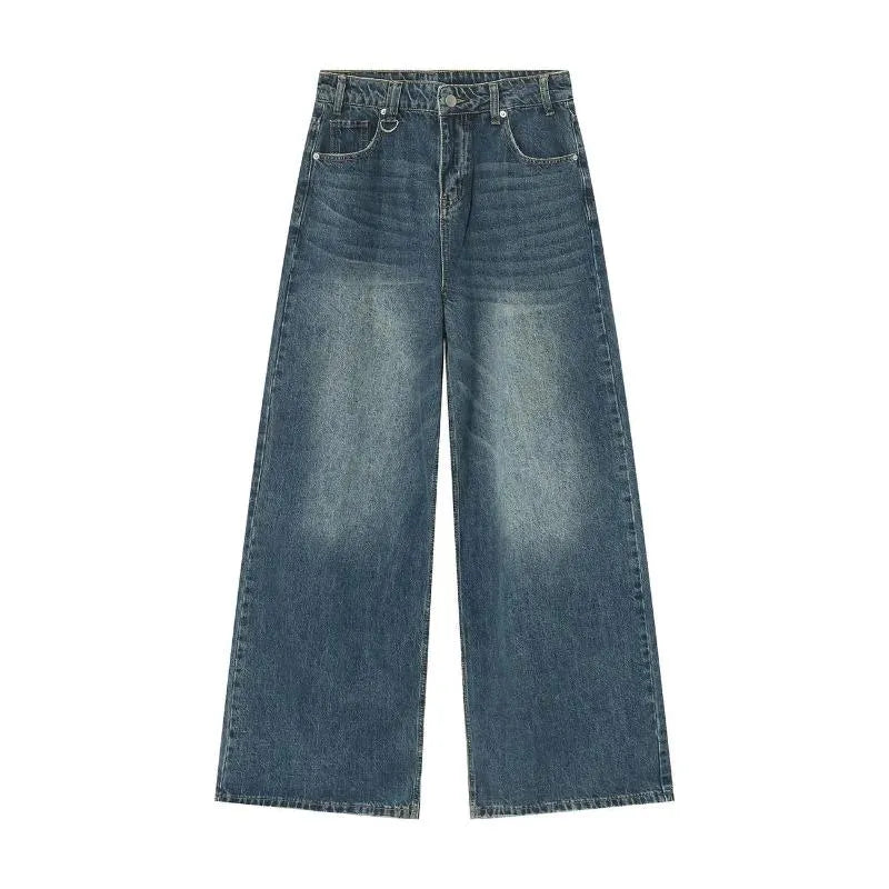 Plain Baggy Jeans Blue