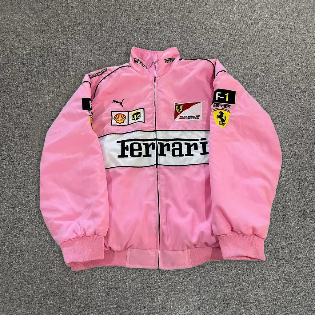 Pink Ferrari Racing Jacket