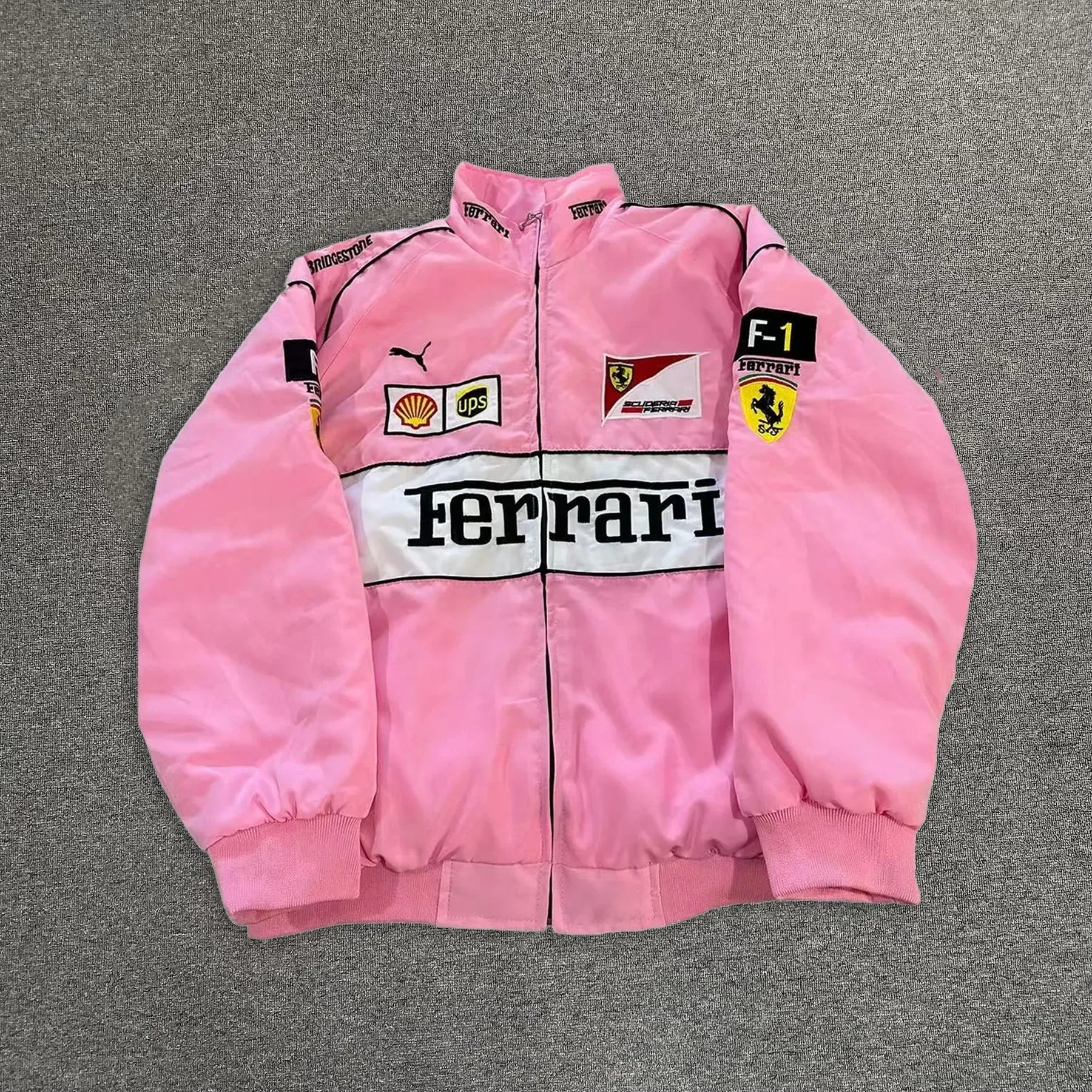 Pink Ferrari Racing Jacket