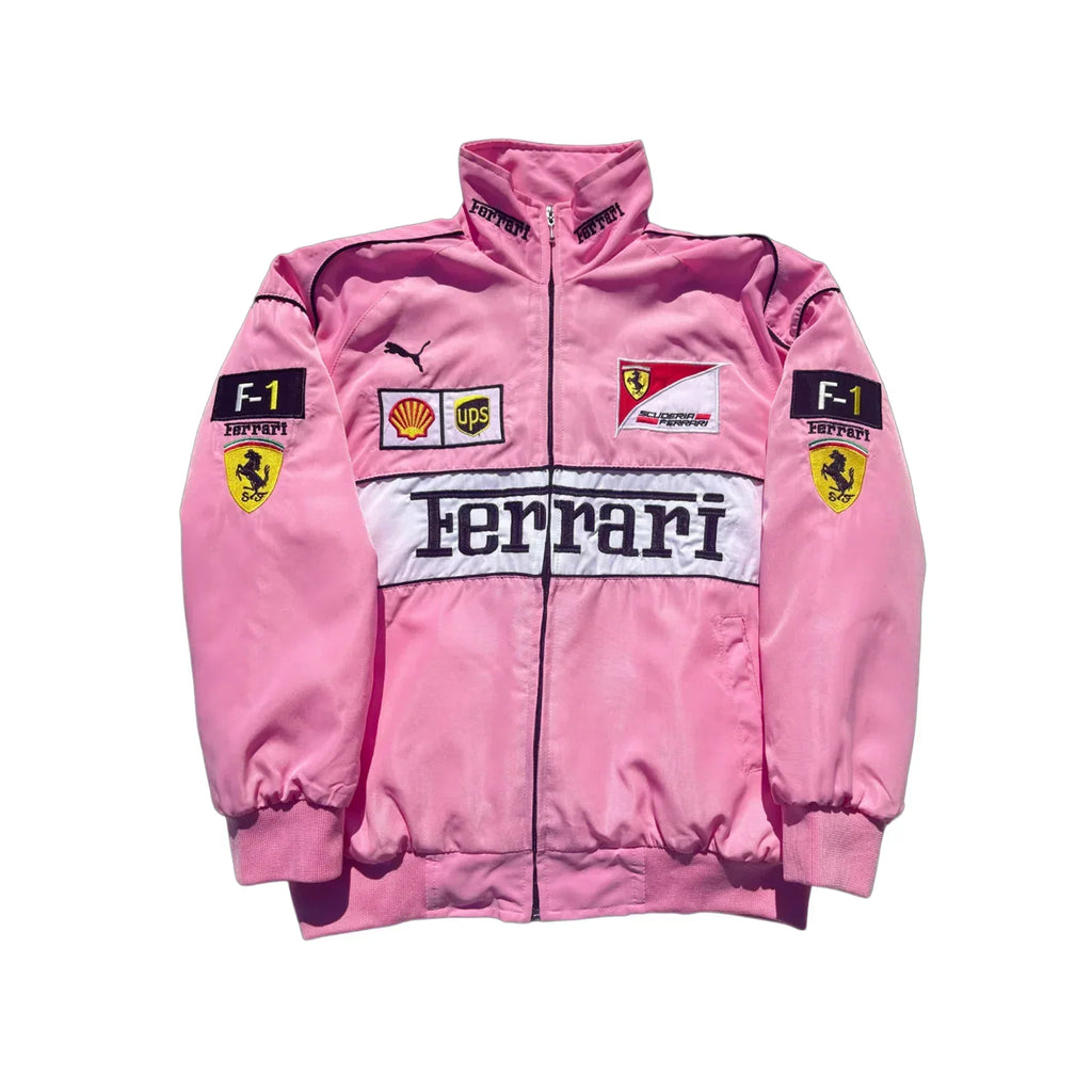 Pink Ferrari Racing Jacket