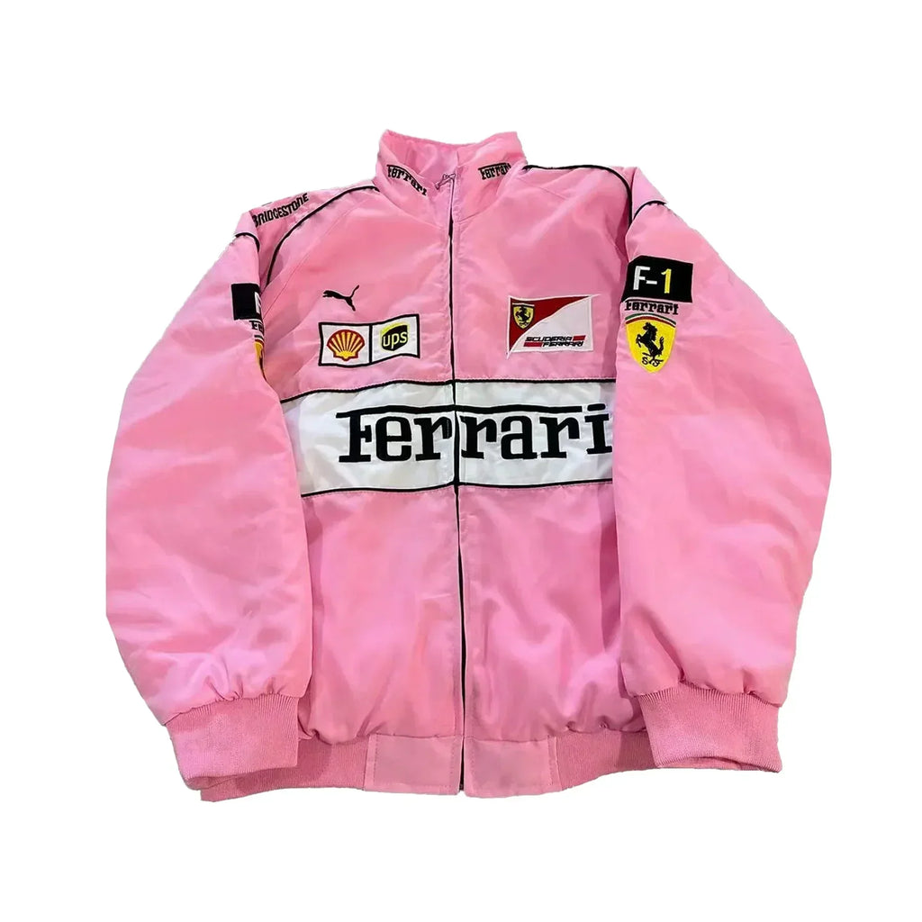 Pink Ferrari Racing Jacket